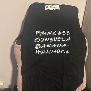 Black Graphic Tee with Fun Text